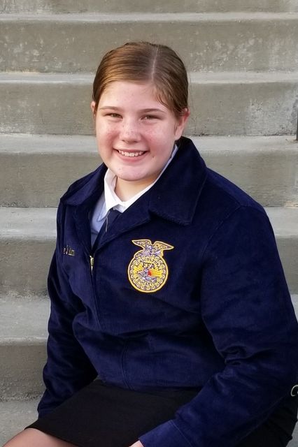 FCMS FFA Floral Design competitor Chloe Pulliam